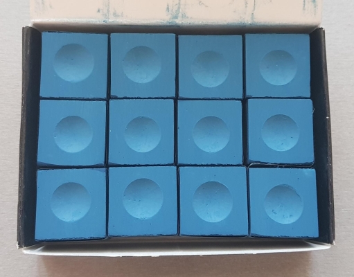 Billardkreide Silver Cup blau 12er Pack